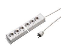 Martin Kaiser 4-Way 45 Degree Power Strip Without Switch 1.5m Cable (European Socket) - 1102ZL4ws15 [10 Pieces]