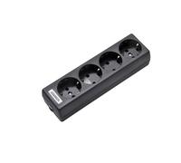 Martin Kaiser 4-Way Earthing Contact Socket Black (European Socket) - 1040/sw [30 Pieces]