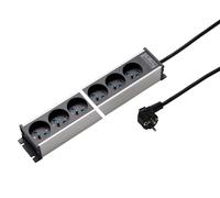 Martin Kaiser 4-Way Power Outlet Strip Earthing Pin Shutter Cable 1.5m (European Socket) - 1117KZL4l-sw15 [10 Pieces]
