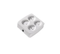 Martin Kaiser 4-Way Socket Without Earthing 16A Arcitc White (European Socket) - 510/kws [25 Pieces]