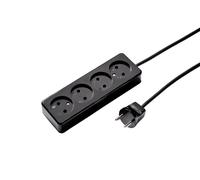 Martin Kaiser 4-Way Unearthed Socket with 1.5m Cable (European Socket) - 509ZL/15/sw [10 Pieces]