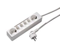 Martin Kaiser 6-Way Socket With 2 Schuko 4 Euro Outlets 1.5m Cable (European Socket) - 1012ZL/15W/kws [10 Pieces]
