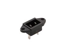 Martin Kaiser IEC Appliance Plug C10 70 Degree 6 Amp Black - 743/48/sw [100 Pieces]