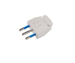 Martin Kaiser Italian Plug 10 Amp Type L With Earthing Contact White - 851/ws [50 Pieces]