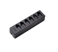Martin Kaiser MK 6-Way Socket Euro 2.5 Amp Without Earthing Contact Black (European Socket) - 1013K/sw [25 Pieces]