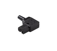 Martin Kaiser MK Angled C15 Appliance Socket 120 Degree 10A Black - 791/sw [25 Pieces]