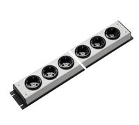 Martin Kaiser Power Outlet Strip 6-Way With Earthing Contact (European Socket) - 1057/6l-sw [10 Pieces]