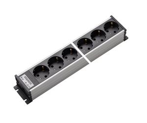Martin Kaiser Power Outlet Strip 8-Way Earthing Contact Shutter (European Socket) - 1102K/8l-sw [10 Pieces]