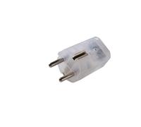 Martin Kaiser Transparent MK Plug With Earthing Contact Black Sleeve - 519oT/tr [50 Pieces]