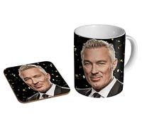 Martin Kemp Smile Ceramic Tea - Coffee Mug + Coaster Gift Set