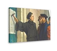 Martin Luther - 95 Theses Reformation Canvas Art Poster And Wall Art Picture Print Modern Family Bedroom Decor Frame 16x24inch(40x60cm)