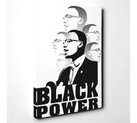 Martin Luther King Black Power Canvas Print | Gallery Wrapped 30mm Frame Wall Art | 30x20 inches | Ready to Hang | Modern People Picture | Living Room Bedroom Lounge Office