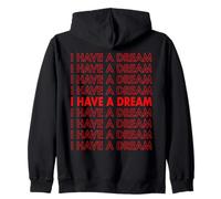 Martin Luther King Jr. Day I Have A Dream Retro Zip Hoodie
