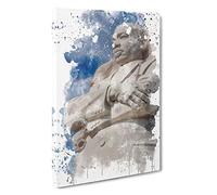 Martin Luther King Monument V3 Canvas Print | Gallery Wrapped 30mm Frame Wall Art | 30x20 inches | Ready to Hang | Modern People Picture | Living Room Bedroom Lounge Office