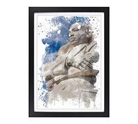 Martin Luther King Monument V3 Framed Print | A2 Black Framed Wall Art | Ready to Hang | Modern Cityscape Picture | Living Room Bedroom Lounge Office