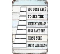 Martin Luther King Motivational Quote Wall Decor Inspirational Tin Sign Great Home or Office Decoration or Gift for Teachers, Classroom, Entrepreneurs, Managers 6x8 Inch