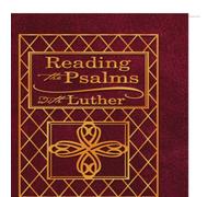 Martin Luther Reading the Psalms with Luther Paperback Book Martin Luther Multicolor