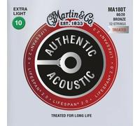Martin MA180T Authentic Acoustic - LifeSpan 2.0 - 80/20 Bronze 12 String Extra Light ( 10-47 ) ,41Y18MA180T