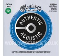 Martin Acoustic Guitar MA500 Authentic Acoustic SP - Phosphor Bronze 12-String Extra Light (10-47)