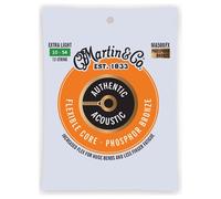 MARTIN MA500FX 12 STRING ACOUSTIC GUITAR STRINGS FLEXIBLE CORE P.BRONZE - 10-54