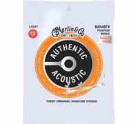 Martin MA540FX FX Flexible Core 92/8 Phosphor Bronze Acoustic Guitar Strings - Zinc Flashed Inner Core (Custom / Light, .012 - .054)