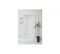 Martin Mart A Clean White Wooden Bead And Bamboo Tube Design Is Perfect As A Room Divider Or Screen Beaded Door Curtain - White