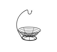 Martin Mart Fruit Bowl with Banana Tree It's an Attractive Addition to Your Kitchen That'll Encourage You to Stock up On Fresh Fruit - Black