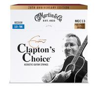 Martin MEC13LTD20 Claptons Choice 20th Anniversary Acoustic Guitar Strings, Medium Gauge (13-56)