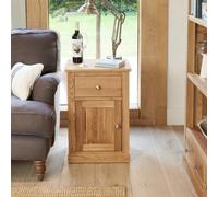 Martin Oak 1 Door 1 Drawer Bedside Cabinet