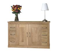 Martin Oak 2 Door 6 Drawer Sideboard