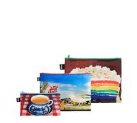 Martin Parr Seagulls, Real Food and England Recycled Zip Pockets, multicoloured, S, Cosmetic bag