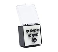 MARTIN Bridge Pins - Set of 8 - Black /White Inlay for Acoustic Guitar (18APP21)