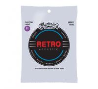 C.F Martin retro strings for acoustic guitar. MM11 Custom Light (11-52), silver