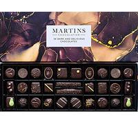 Martin’s Chocolatier Dark & Delicious Signature Collection - Belgian Luxury Chocolate Box, 30 Pieces Dark Assorted Pralines & Truffles, 476g