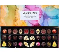 Martin’s Chocolatier Fabulously Fruity Signature Collection - Belgian Luxury Chocolate Gift Box, 30 Pieces Milk Dark White Assorted Pralines & Truffles, 470g