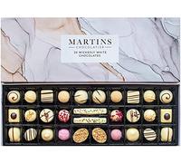 Martin’s Chocolatier Wickedly White Signature Collection - Belgian Luxury Chocolate Gift Box, 30 Pieces White Assorted Pralines & Truffles, 432g