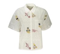 Martin Short-Sleeved Shirt, female, Desigual, Shirts, White, XS, Blouses & Shirts XS