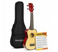 Martin Smith 21 Inch Soprano Ukulele Starter Set, Natural Full,