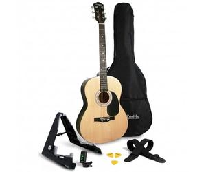 Martin Smith Full Size Acoustic Guitar Starter Kit with Stand & Tuner