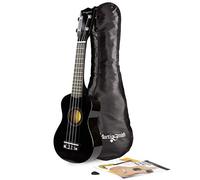 Martin Smith Soprano Ukulele 21-Inch Beginner Pack - Black