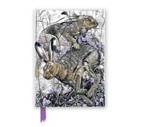 Martin Truefitt-Baker: Hares in Meadow Cranesbill (Foiled Journal) (Flame Tree Notebooks)