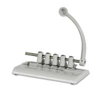 Martin Yale 525M Master Hole Punch, 11/32" Hole Diameter, Punches Through Up to 40 Sheets of 20-lb. Bond Paper, Comes with 5 Punch Heads and Accepts a Total of 7