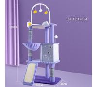 MARTINA 120-150cm Walking Through Stars Cat Tree | Style: 150cm with hanging toys