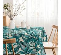 Martina Home 100 x 140 cm Gia Resin Coated Tablecloth Turquoise