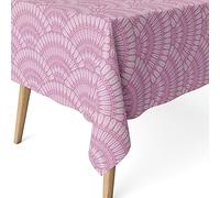 Martina Home 200cm x 140cm Cies Resin Coated Tablecloth Purple