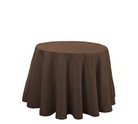 Martina Home Altea Brown Round Camilla Table Skirt 90mm Diameter