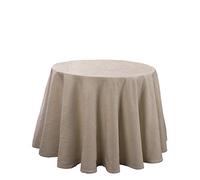 Martina Home Altea Table Skirt, Fabric, Ecru, Round 80 Ø