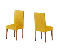 Martina Home Chair Cover with Backrest 24 x 30 x 6 cm Gold, 2 Units