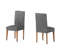 Martina Home Chair Cover with Backrest 24 x 30 x 6 cm Grey, 2 Units