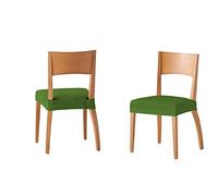 Martina Home Chair covers Seat Cover with Back 24x30x6 cm green